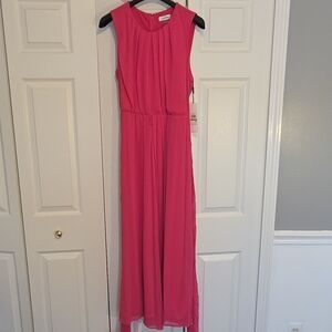 Calvin Klein Bold Pink Maxi Dress